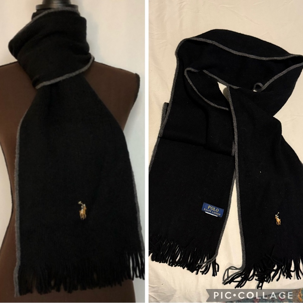 POLO RALPH LAUREN Men’s Scarf, Black